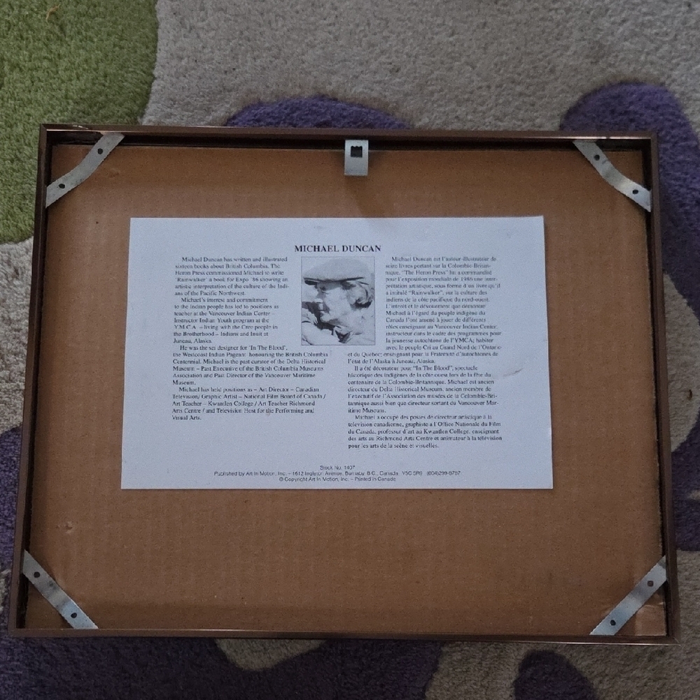 Framed Native American Art Print - Picture 2 of 2